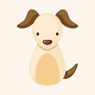 Chinese Zodiac dog theme elements N5