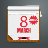 Paper calender design background vector illustration