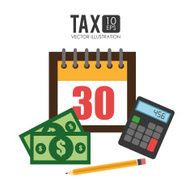 Tax design vector illustration