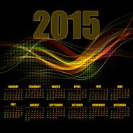 2015 Calendar Vector Illustration N9