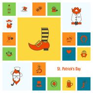 Saint Patricks Day Icon Set N172