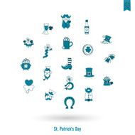 Saint Patricks Day Isolated Icon Set N111
