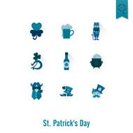Saint Patricks Day Isolated Icon Set N112