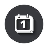 Vector modern gray circle icon N2