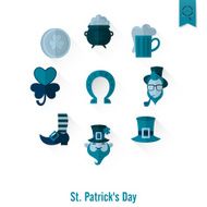 Saint Patricks Day Isolated Icon Set N120