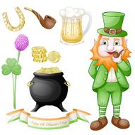 St Patrick&#039;s day icons set