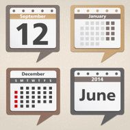 calendar icons N19