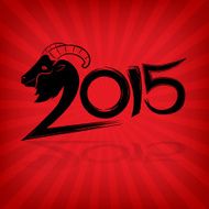 2015 merry christmas and happy new year goat calligraphy wordin N3