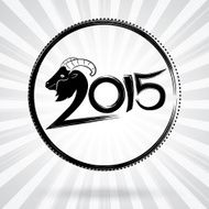 2015 merry christmas and happy new year goat calligraphy wordin N5