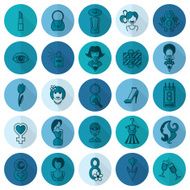 Womans Day Icon Set N41