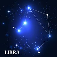 Symbol Libra Zodiac Sign Vector Illustration