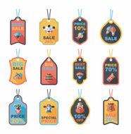 Chinese New Year tag flat banner background set eps10 N7