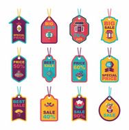 Chinese New Year tag flat banner background set eps10 N15