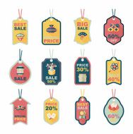 Chinese New Year tag flat banner background set eps10 N24