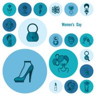 Womans Day Icon Set N43