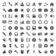 Icon set art technology file