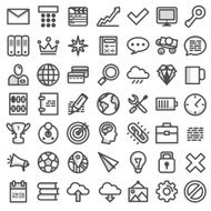 Set flat icons Vector illustration N2