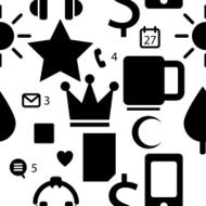 Flat vector abstract seamless pattern
