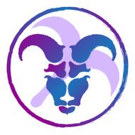 zodiac sign Aries watercolor
