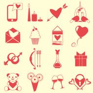 Love symbols set