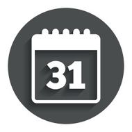 Calendar sign icon Date or event reminder N8
