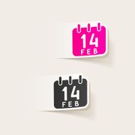 realistic design element Valentine N13