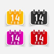 realistic design element Valentine N15