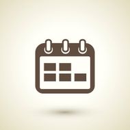 retro style calendar icon
