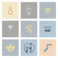 Happy Valentines Day Icons N197