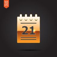 Vector calendar icon Eps10 N4