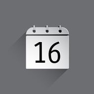 Flat Calendar Icon N24