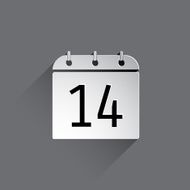 Flat Calendar Icon N25