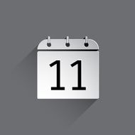 Flat Calendar Icon N27