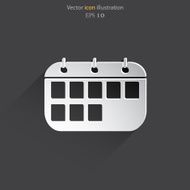 Vector calendar organizer web icon N4