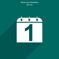 Vector calendar organizer web icon N6