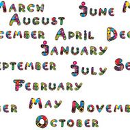 Months pattern