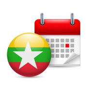 Icon of National Day in Myanmar