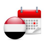 Icon of National Day in Yemen
