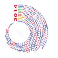 Spiral Calendar 2014