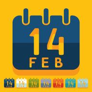 Flat design Valentine
