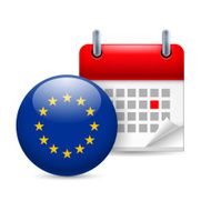 Icon of EU flag and calendar