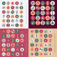 Christmas icons set N8
