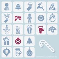 Christmas icons set N10