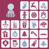 Christmas icons set N12
