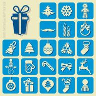 Christmas icons set N14