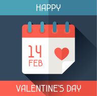 Happy Valentine&#039;s illustration in flat style