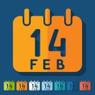 Flat design Valentine N2