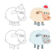 Comical sheep