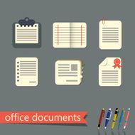 Office documents vector