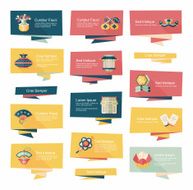 Chinese New Year flat banner background set eps10 N2